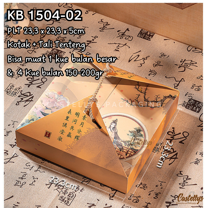 

Kotak Box Kemasan Packaging KB1504-02 Kotak Kue Mooncake Pia Kue Bulan Snowskin dll