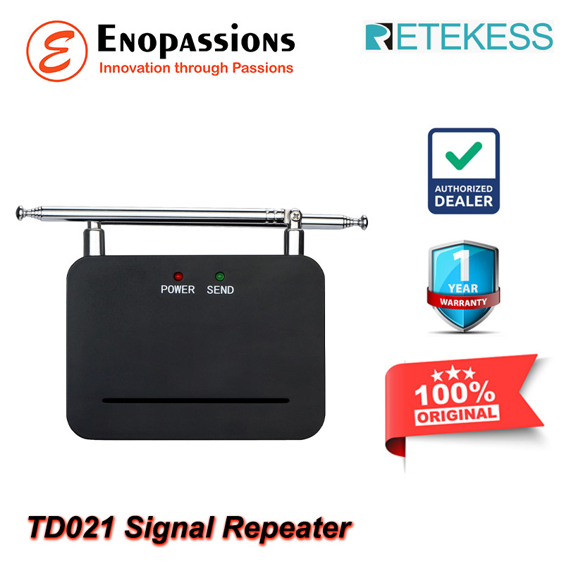 Retekess TD021 Signal Repeater Untuk TD165, TD173, T119, TD157, TD158, TD112, TD106, TD105
