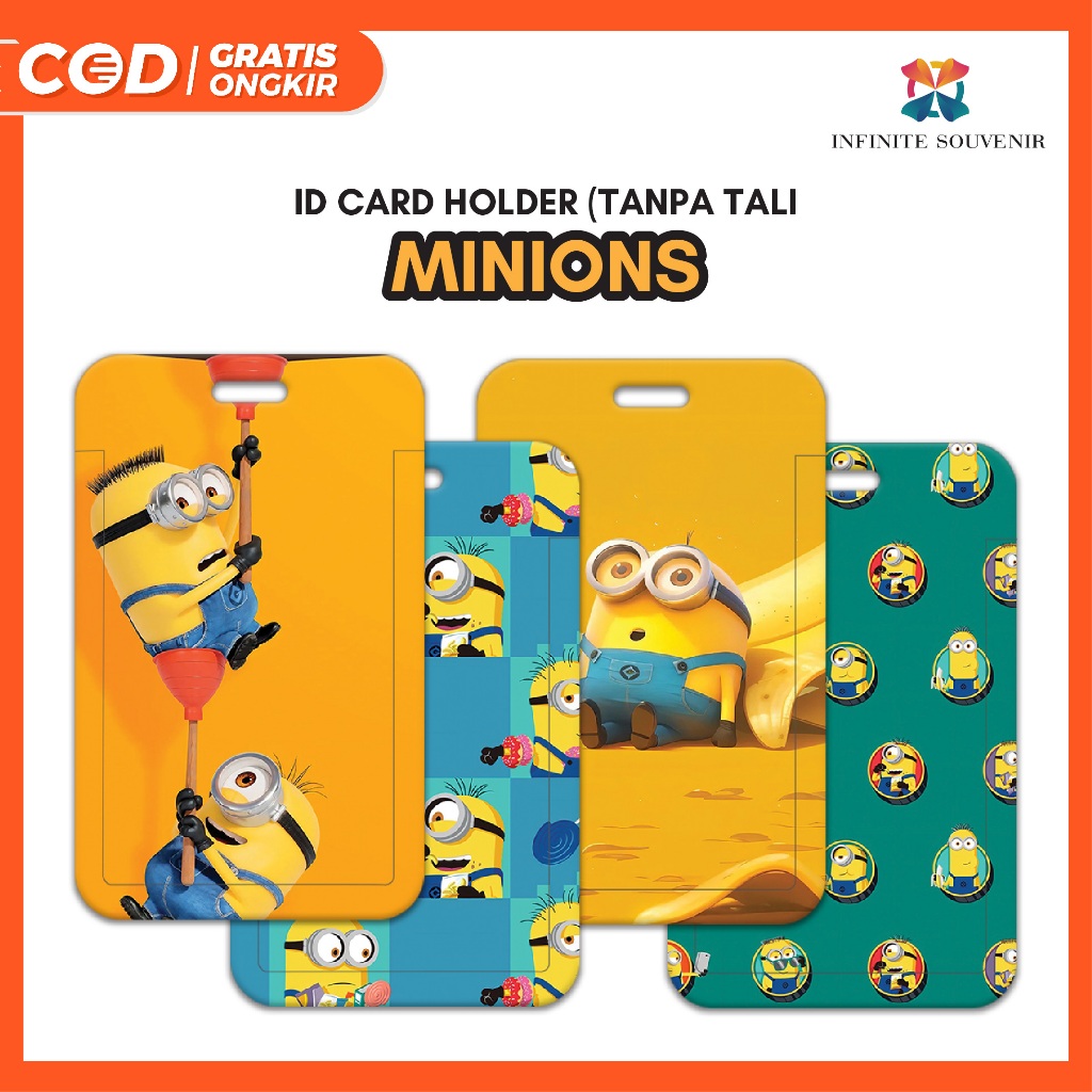 

(N009) Nametag Minions Banana Tanpa Tali / Card Holder / ID Card / Tempat Kartu