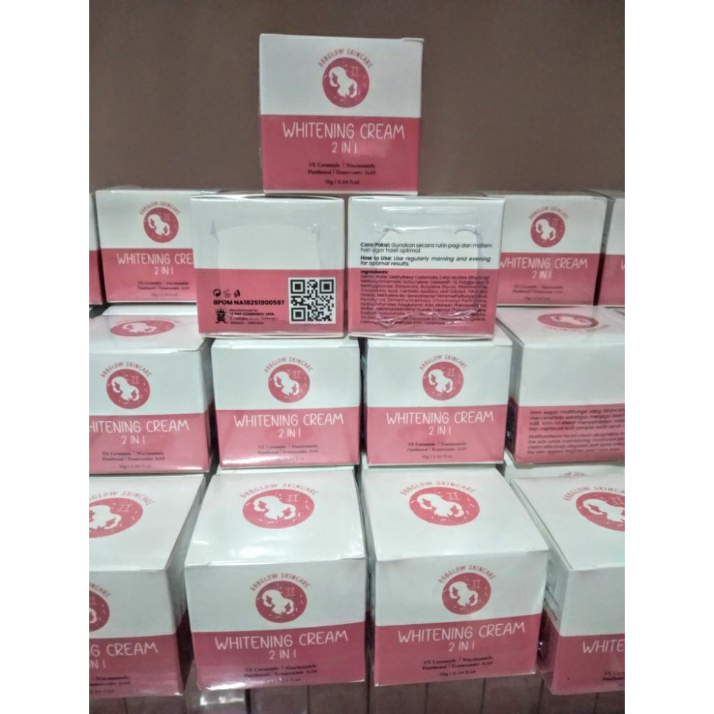 Whitening Cream 2 in 1 BBB Glow Skincare Cream pemutih Wajah