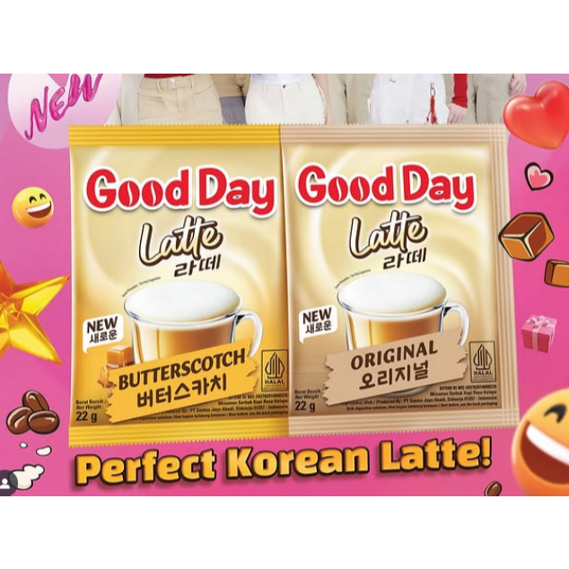 

Good Day Latte Original & Butterscotch (varian Baru)