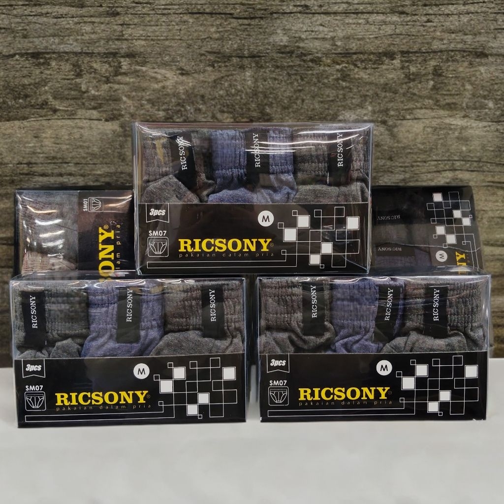 Celana Dalam Pria Ricsony isi 3 pcs Ukuran M