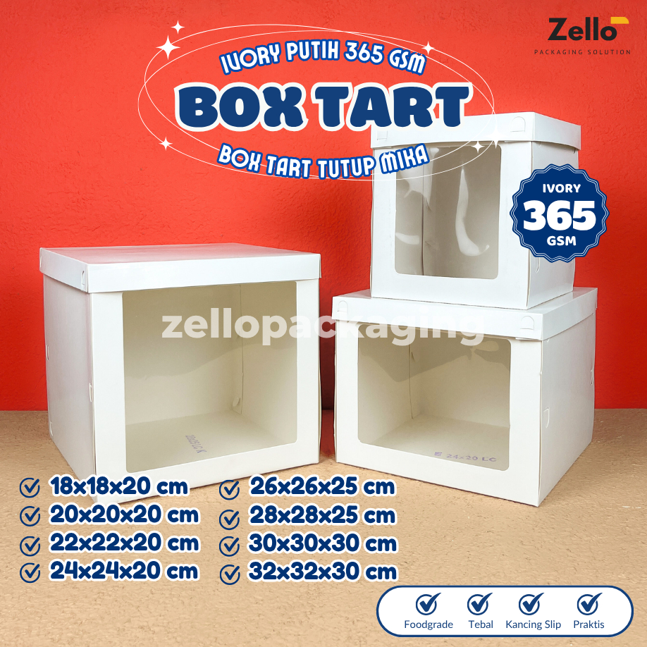 

Dus Kue Tart Tinggi Box Pudding Cake Tower Duplex Putih Hampers Parcel 18 20 22 24 26 28 30 32