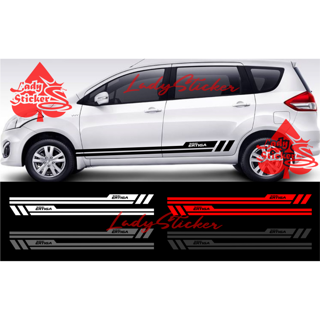 Cutting sticker mobil ertiga sticker stiker mobil suzuki ertiga