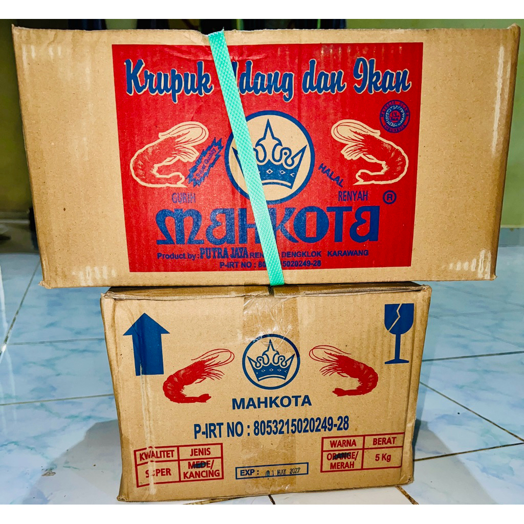 

Kerupuk Udang dan Ikan Mahkota 1 Dus