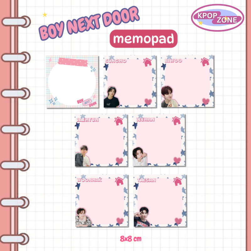 

BOY NEXT DOOR MEMOPAD BISA UNTUK FREEBIES