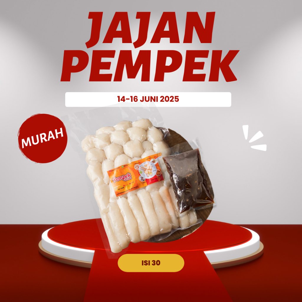 

PROMO JAJAN PEMPEK DOS ISI 30 ( LEBIH MURAH )