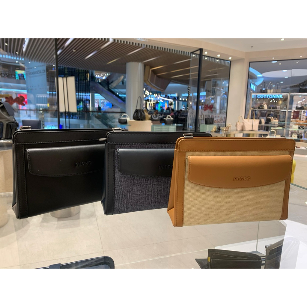 Tas Clutch pria Pedro orginal