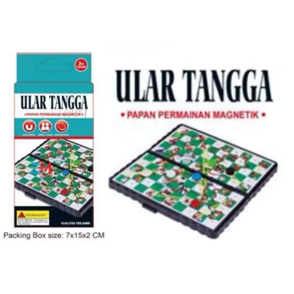 PERMAINAN PAPAN MAGNET LUDO ULAR TANGGA