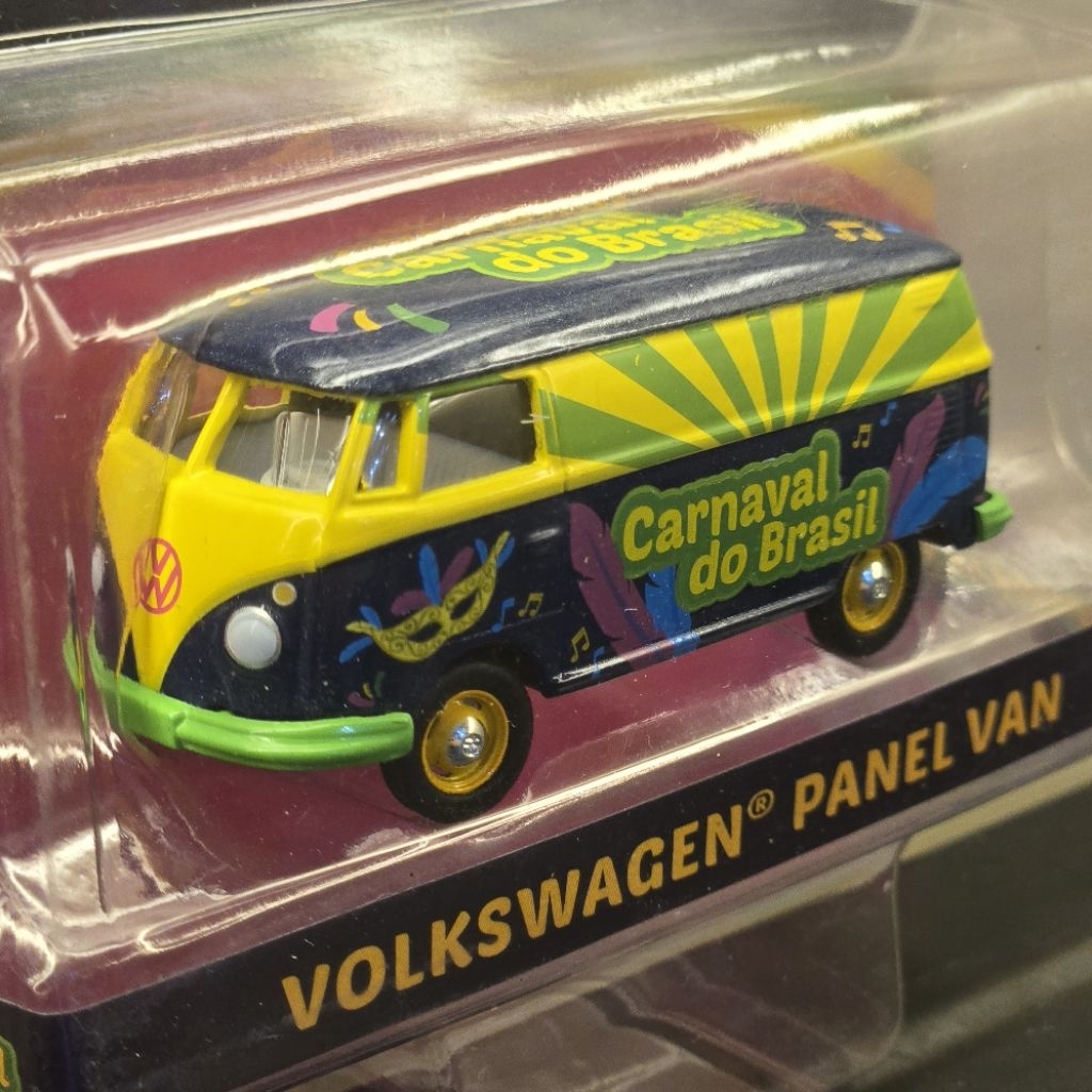 Greenlight 1/64 VW Volkswagen Kombi T1 Panel Van Carnaval do Brasil 2020 Rare