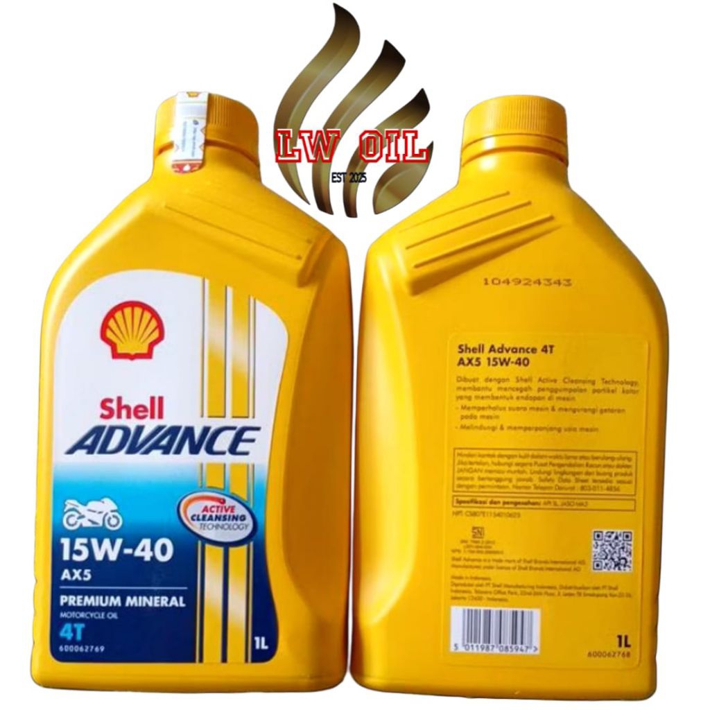 Oli Shell Advance AX5 4Tak 1Liter 15w-40