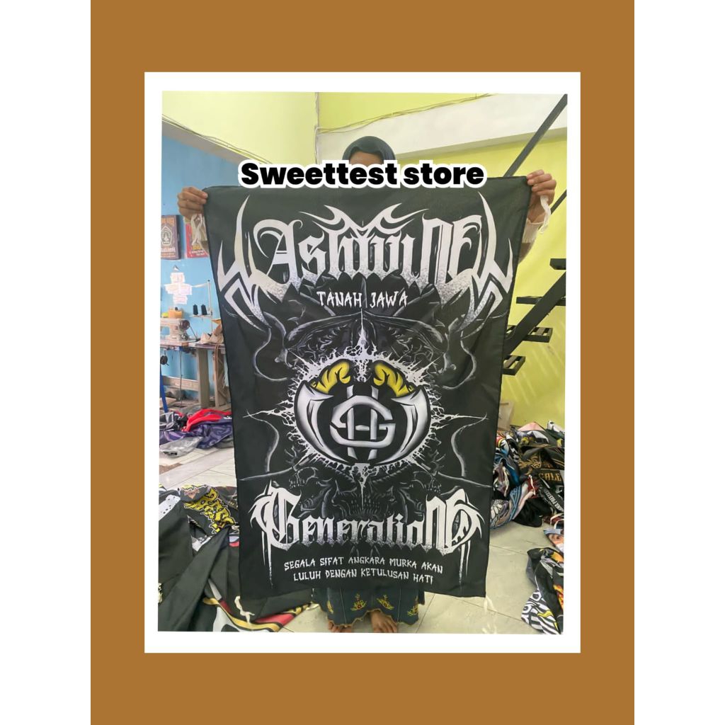 FLAG PSHW 200x300cm + FREE STICKER, BENDERA PRINTING WINONGO MADIUN, GIANTFLAG WINONGO, BENDERA PSHW