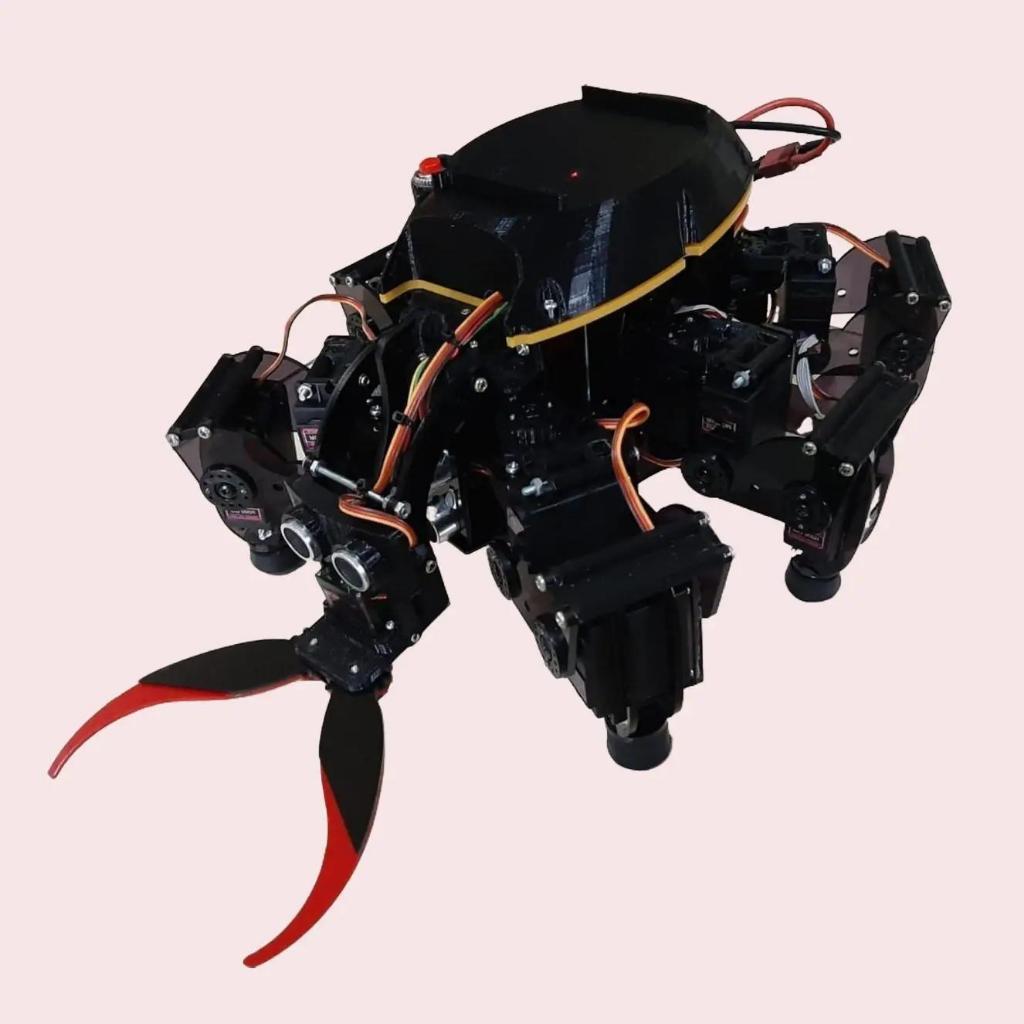 Robot Case Hexapod DIY, Servo MG995, Rangka Spider Arduino, ATmega