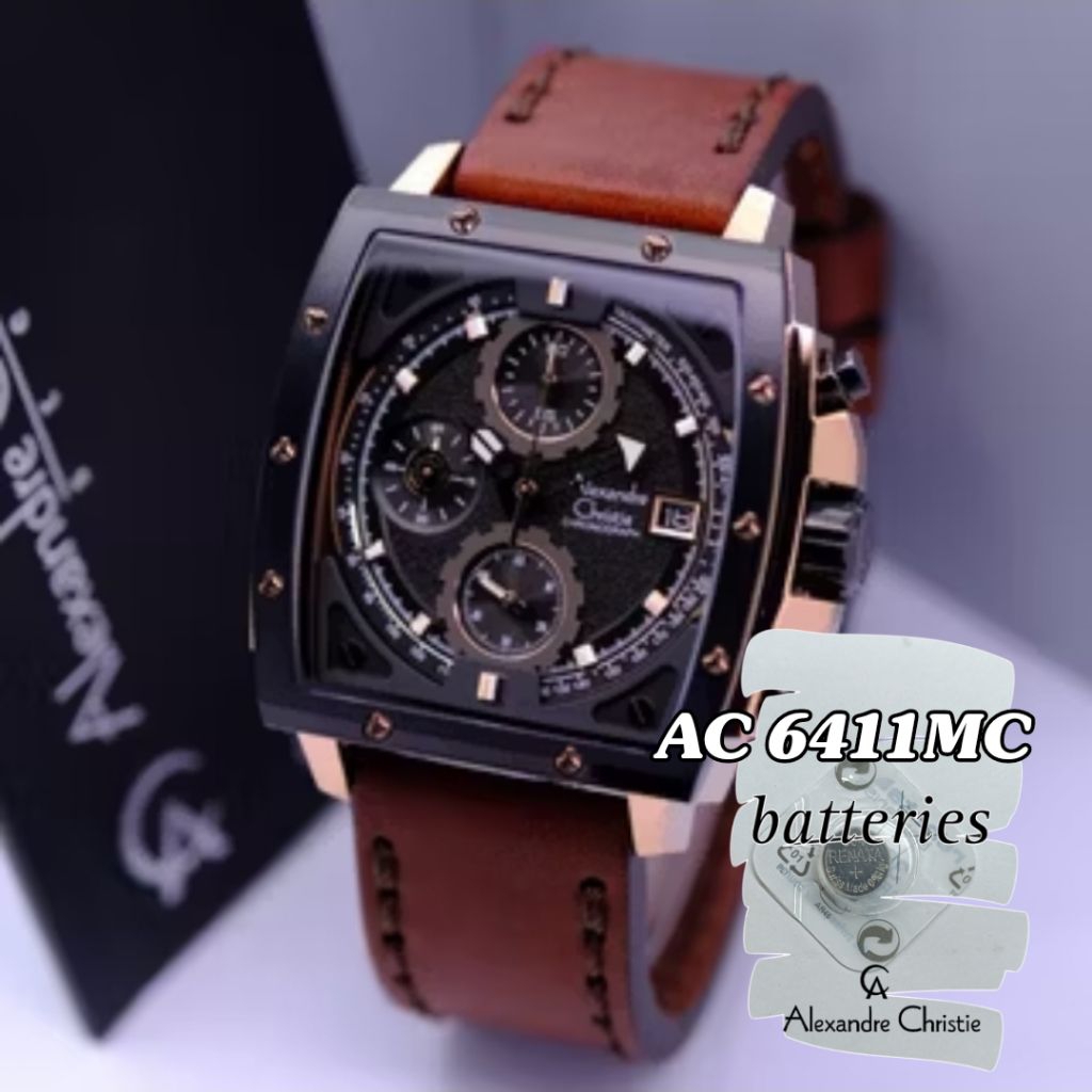 battrai jam tangan alexandre christie 6411mc battrai pengganti battrai original