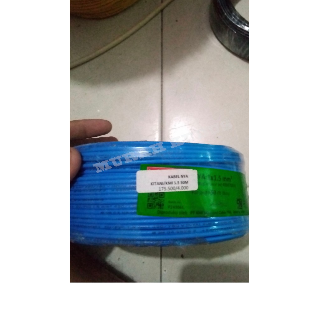 KABEL LISTRIK (NYA KITANI/KMI 2,5 50M BIRU (ECER/1METER)