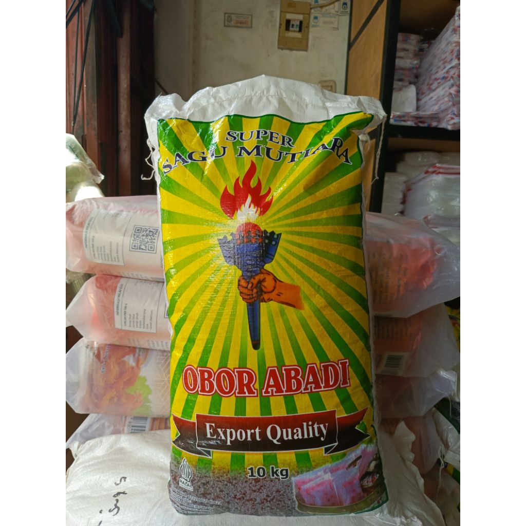 

Sagu mutiara cap Obor abadi 1kg 500gr 250gr