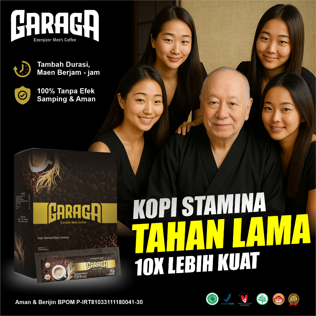 

Garaga Kopi kuat pria tahan lama 1 Sachet Mengurangi Kelelahan Dan Stres