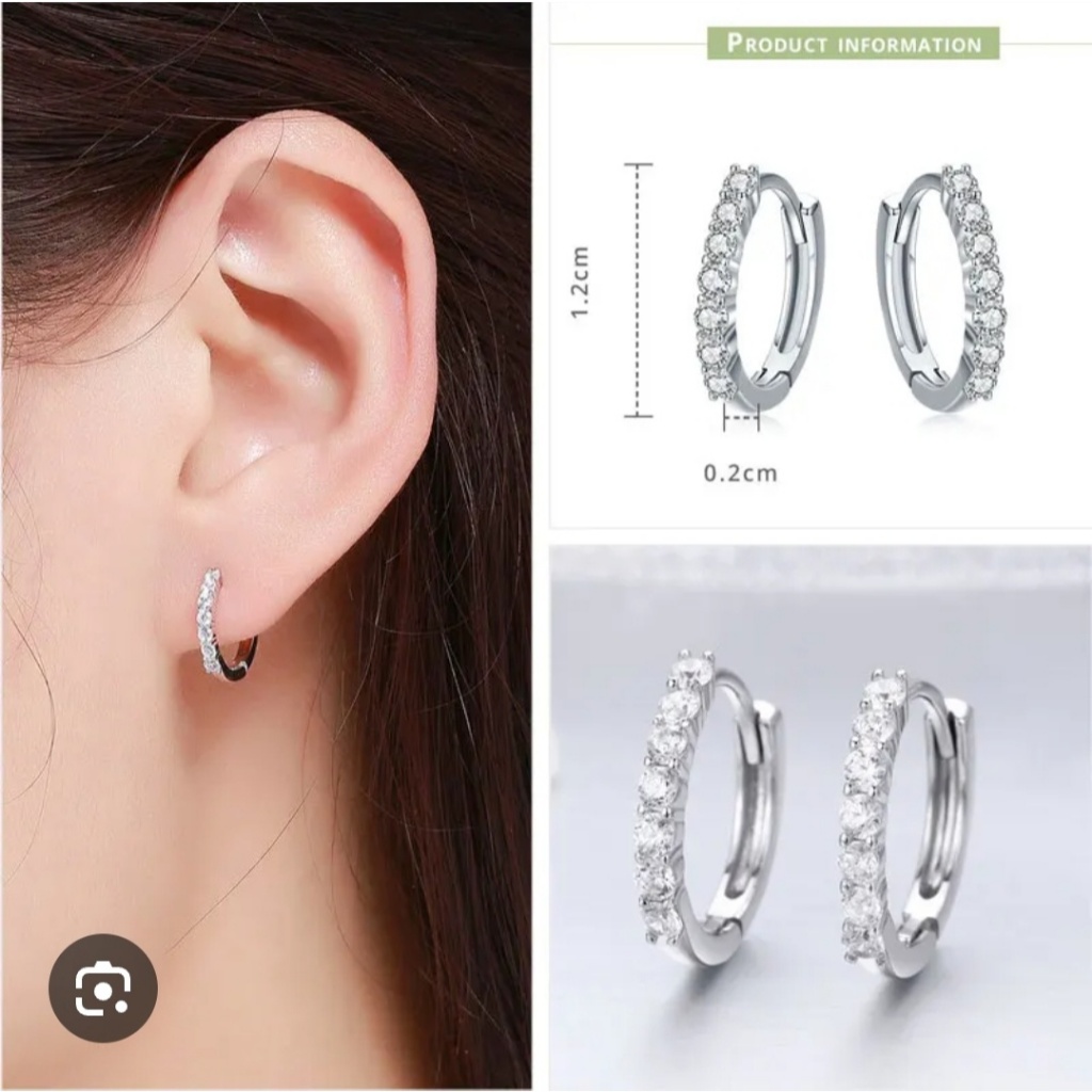 Anting Titanium Wanita Clip titanium Perhiasan
