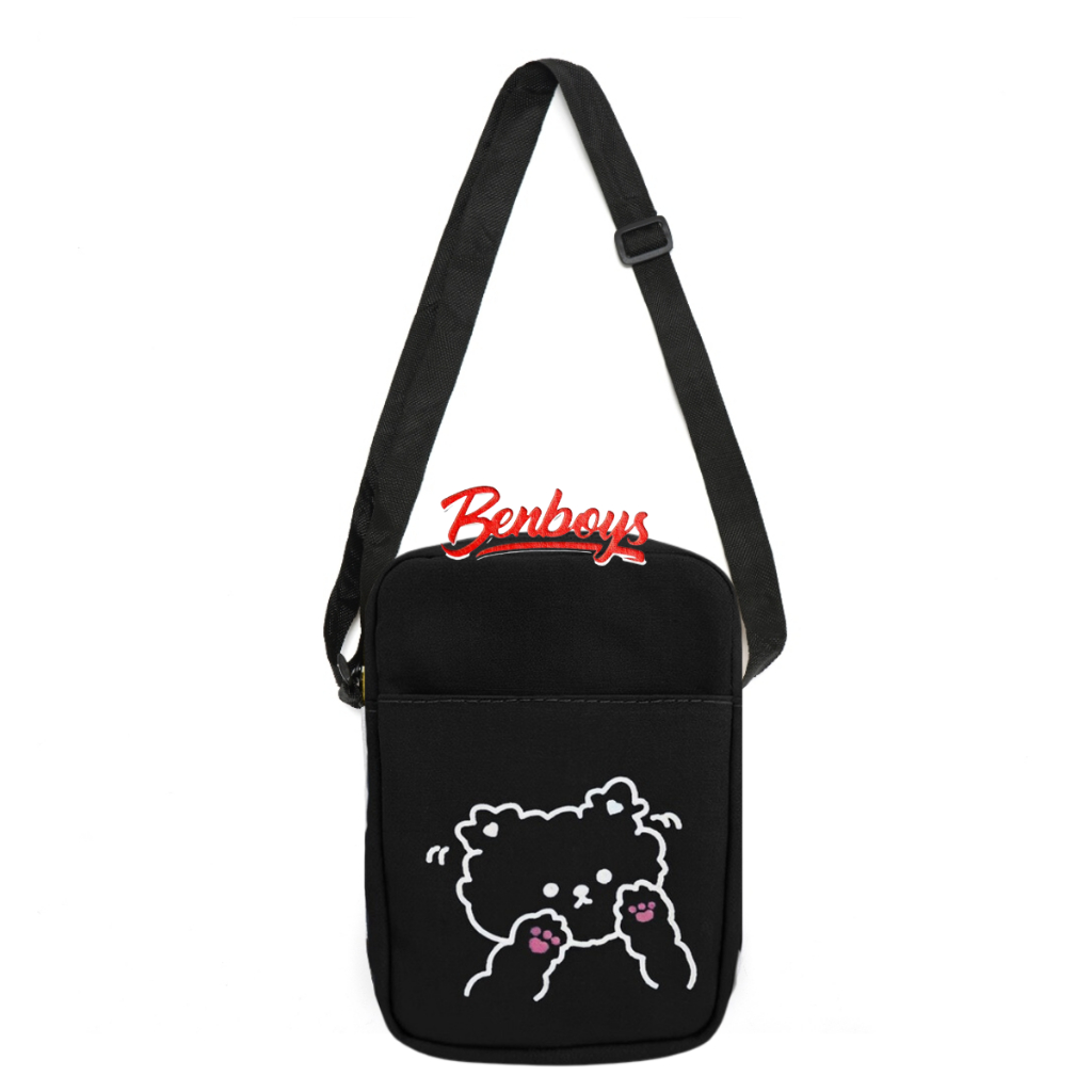 DISKON TAS SELEMPANG MINI WANITA YUKA KANVAS LUCU
