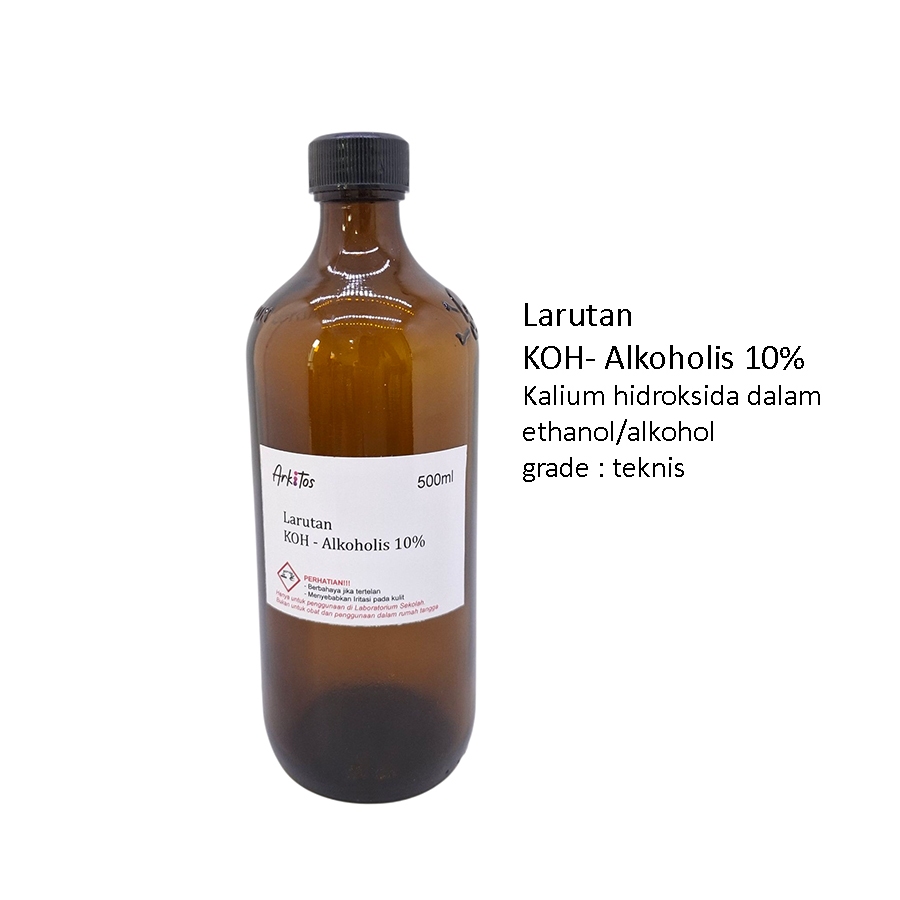 Larutan KOH Alkoholis 10% Kalium Hidroksida dalam alkohol