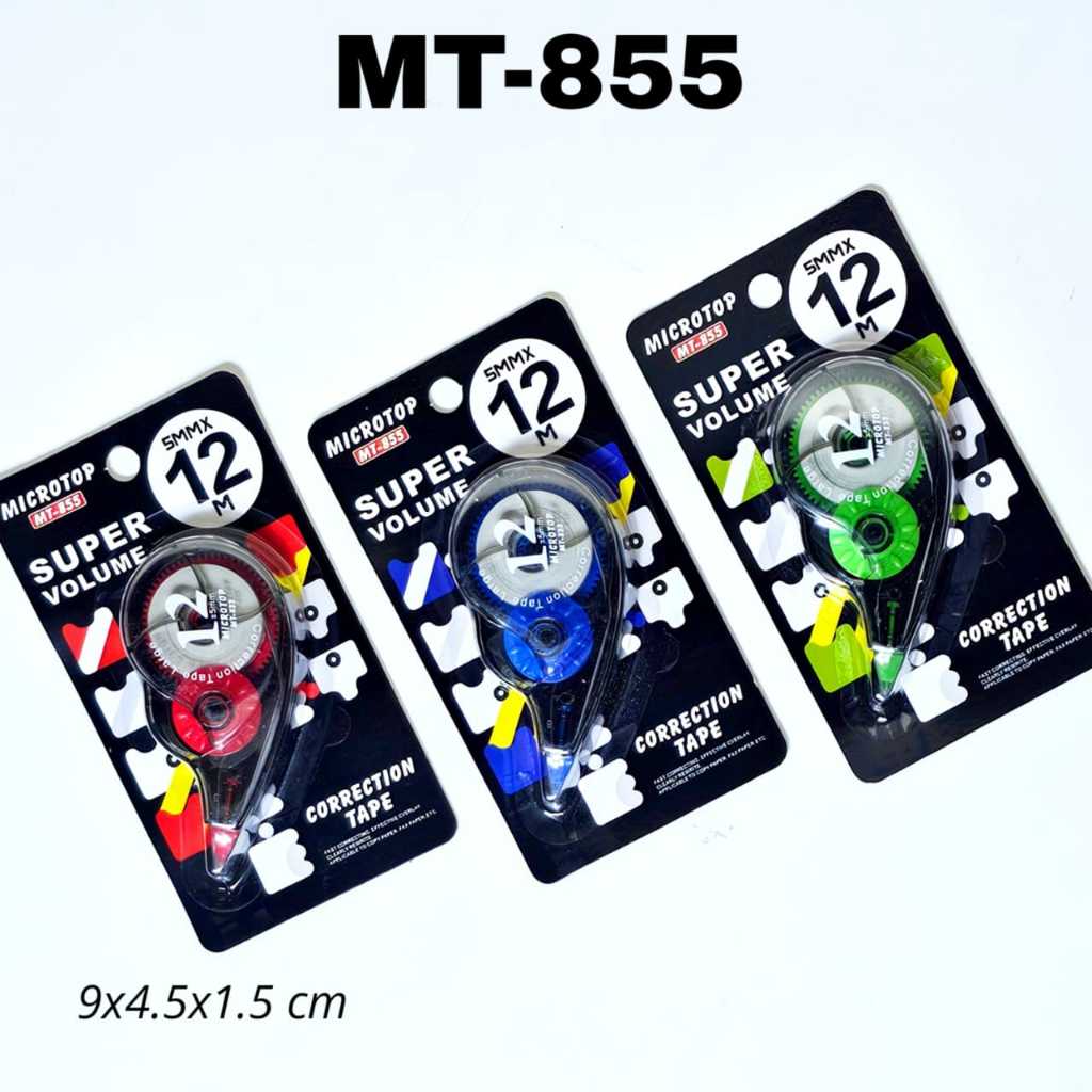 

GG Correction Tape MICROTOP MT-855 / Tipex Roll / Tipex Kertas/Pita Koreksi/Tipx