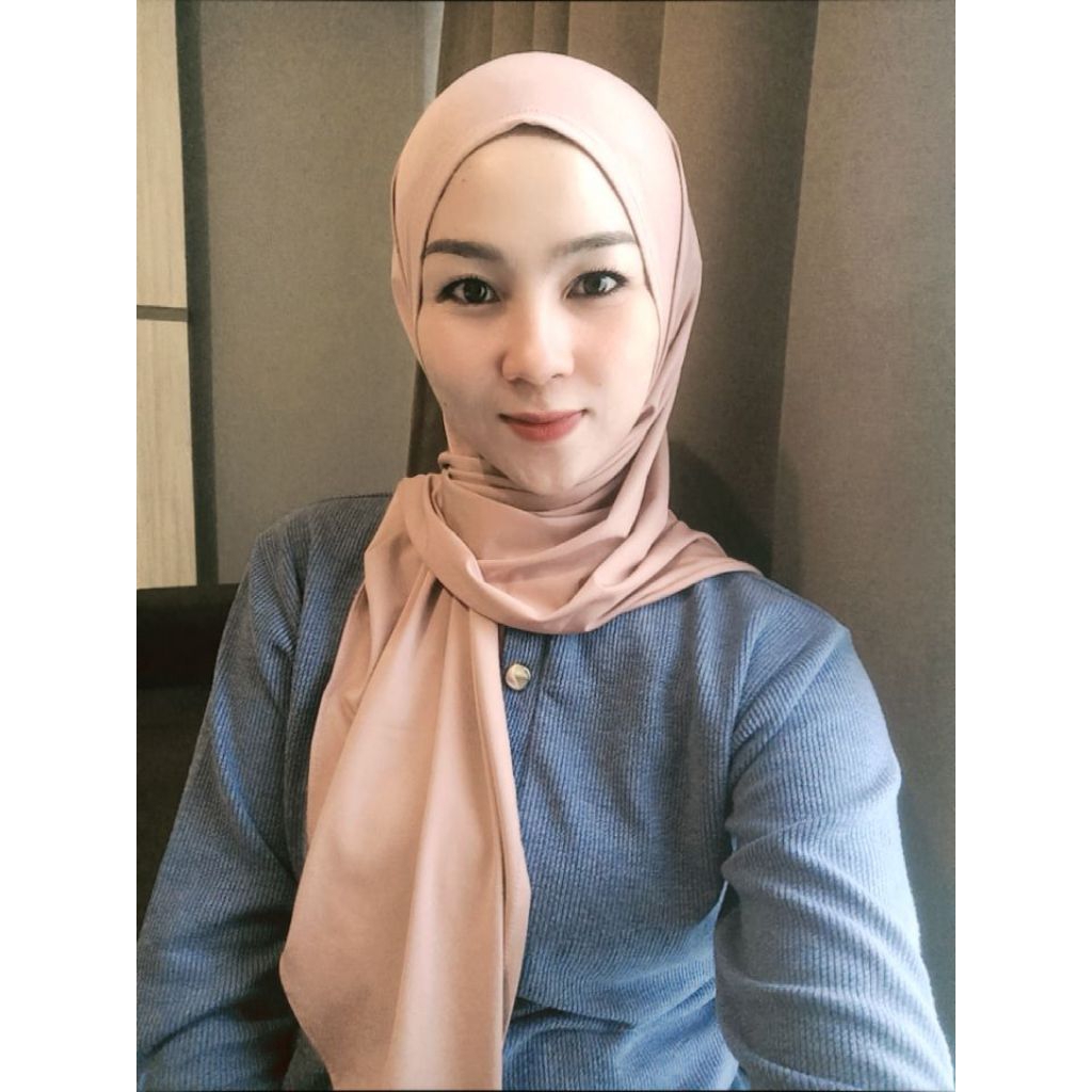 JILBAB SEGITIGA INSTAN JERSEY POLOS