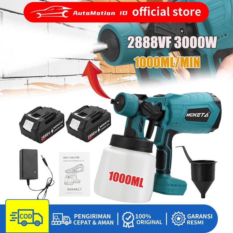 1000ML Spray gun elektrik/Alat Semprotan Cat Spray/mesin semprot cat minyak cat tembok multifungsi/A