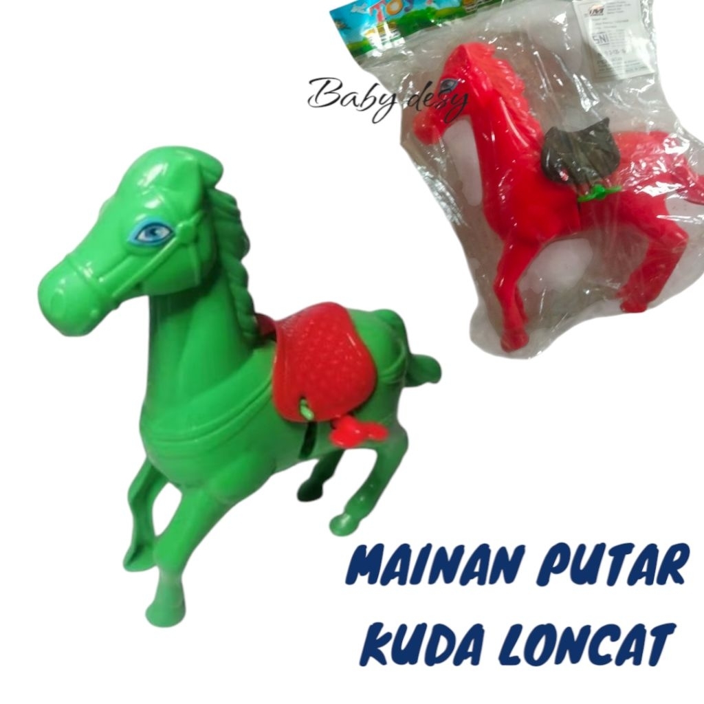 MAINAN ANAK KUDA LOMPAT PUTAR TANPA BATERAI / MAINAN KUDA LUCU