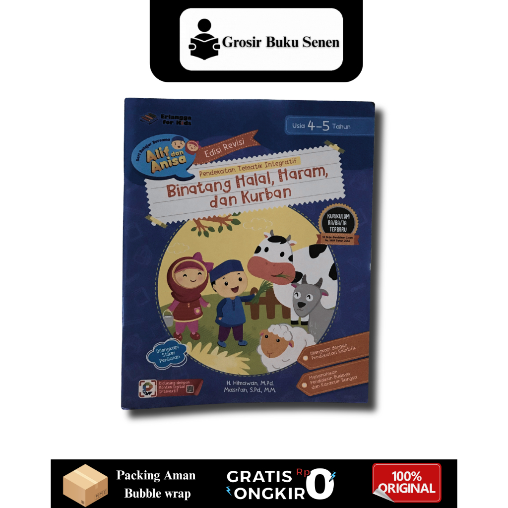 BUNDLING BUKU PENDEKATAN TEMATIK INTEGRATIF BINATANG HALAL, HARAM, DAN KURBAN - H. HIMAWAN - USIA 4-