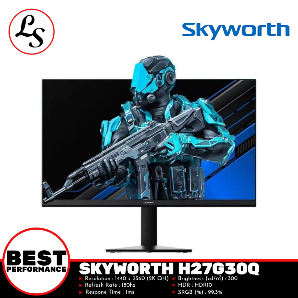 SKYWORTH MONITOR H27G30Q 27" IPS 2K QHD 180hz