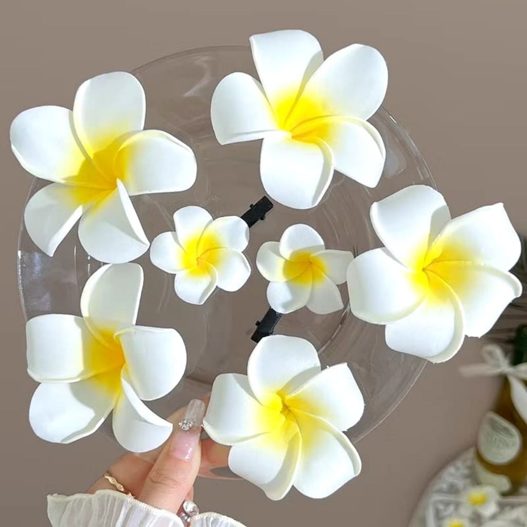 HAIR PIN KAMBOJA/JEPIT RAMBUT BUNGA KAMBOJA/JEPITAN RAMBUT  BUNGA KAMBOJA KHAS BALI