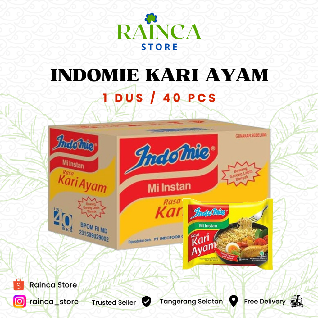 

Indomie Mi Instan Rasa Kari Ayam 1 dus 40 pcs Tangerang Selatan