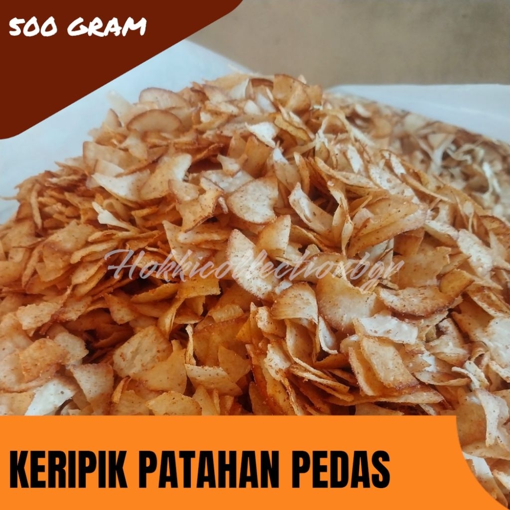

KERIPIK SINGKONG PATAHAN EXTRA PEDAS 500 GR/ENAK RENYAH DAN PEDAS