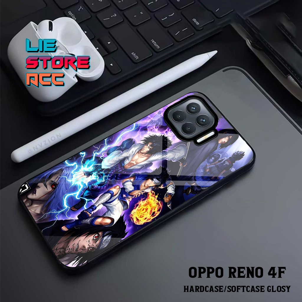 liestore_acc Case OPPO RENO 4 / RENO 4F / RENO 4 PRO Motif [ SASUKE ] Hp Glossy Casing Hardcase Soft