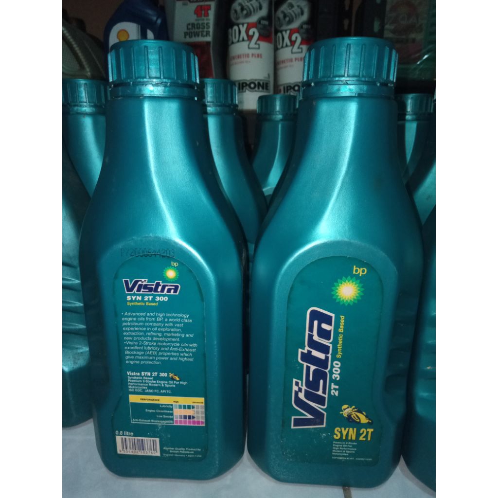 oli samping vistra 300 2T synthetic base original BP stok lawas untuk rx king f1zr vespa ninja