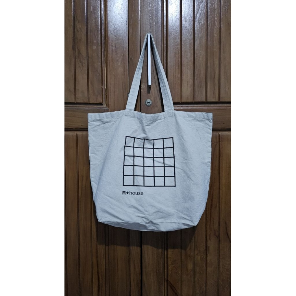 Tote bag kanvas tebal (Korea)/tote bag kuliah/tote bag besar