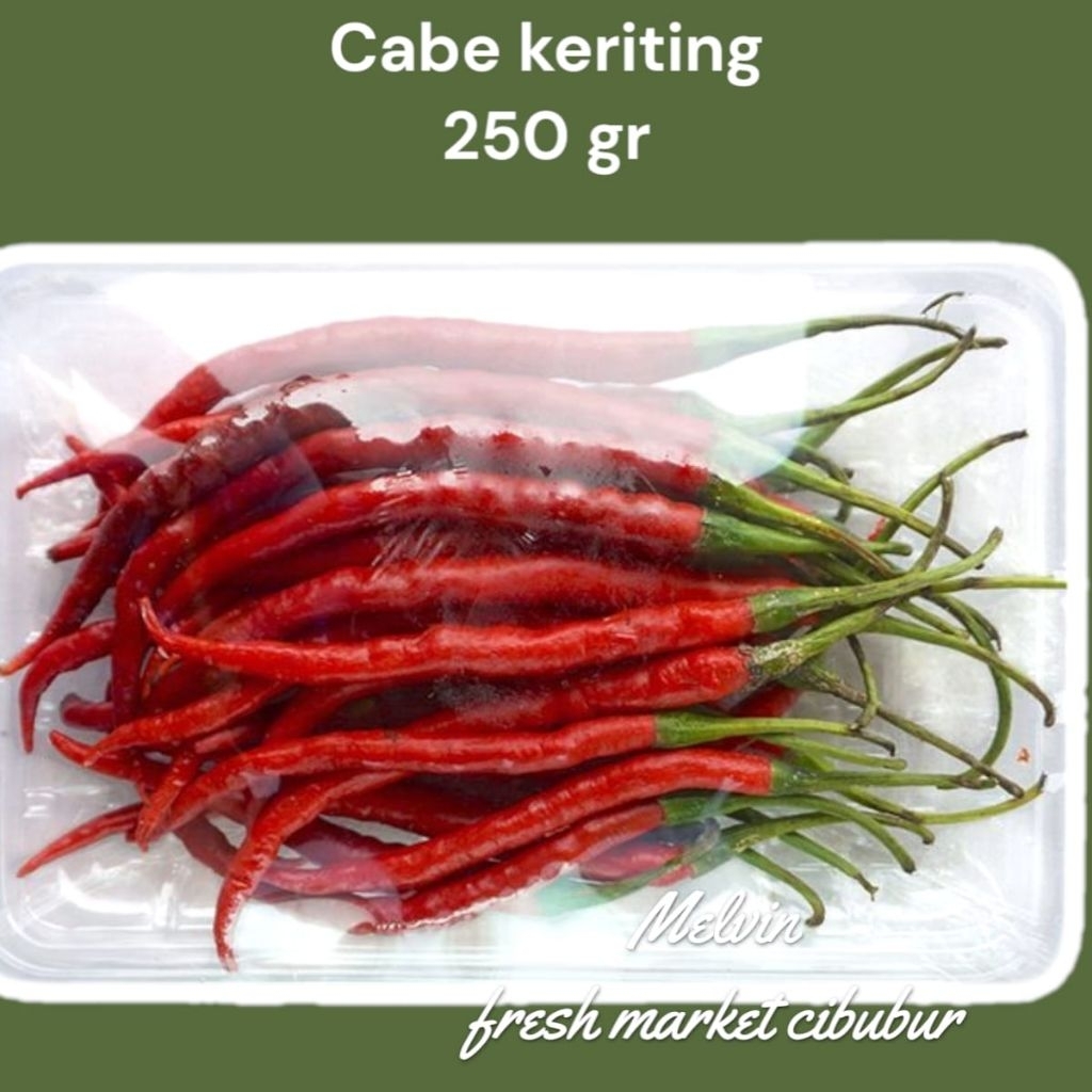 

Cabe Keriting Merah 100 gr fresh