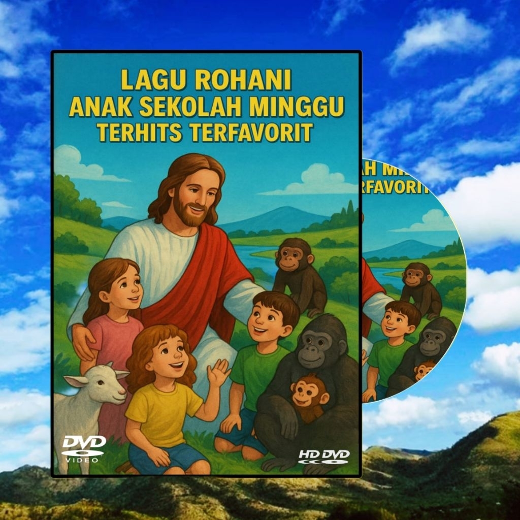 Kaset DVD Mobil Lagu Rohani Sekolah Minggu Anak Terbaik Terpopuler - Kaset DVD Lagu Anak Rohani Seko