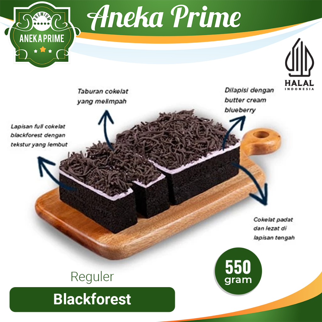 

Bolu Susu Blackforest - Reguler Pack (550gr)