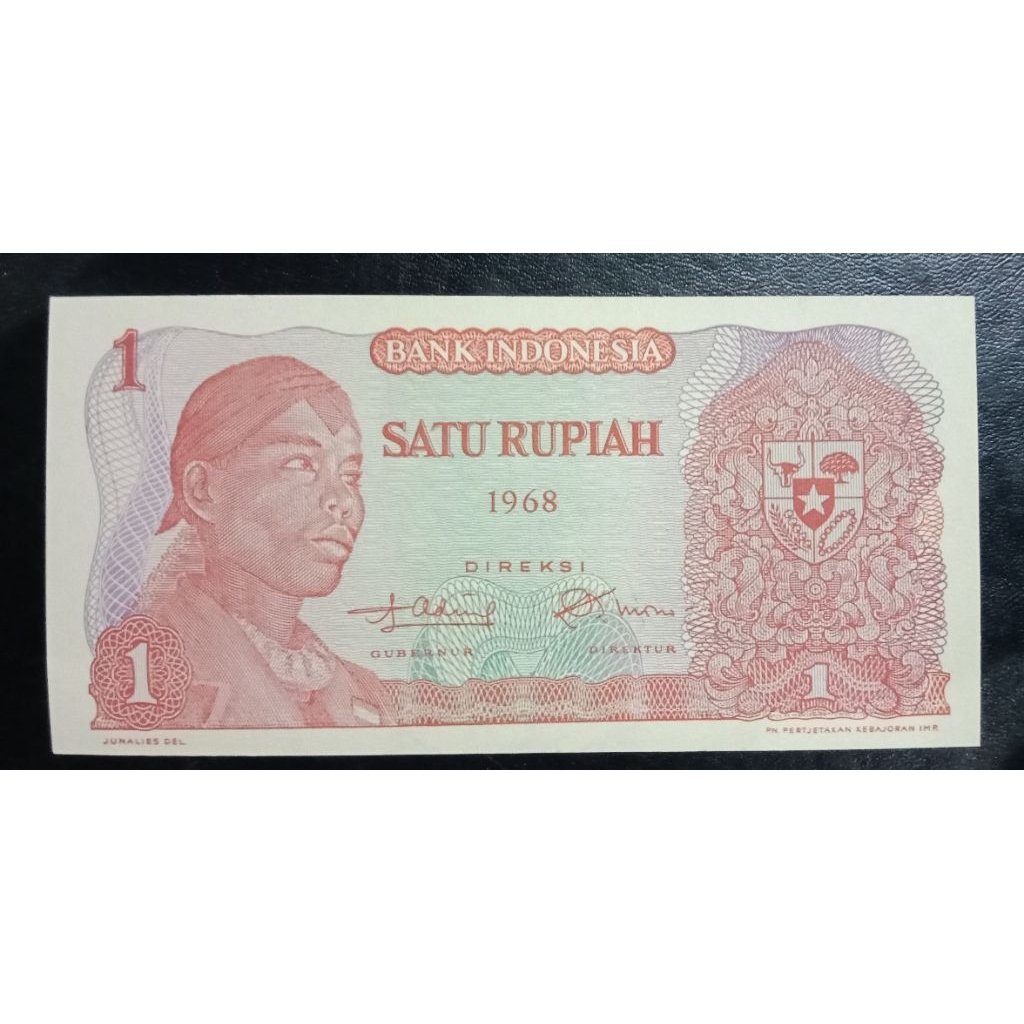 UANGKUNO 1 RUPIAH SUDIRMAN THN 1968