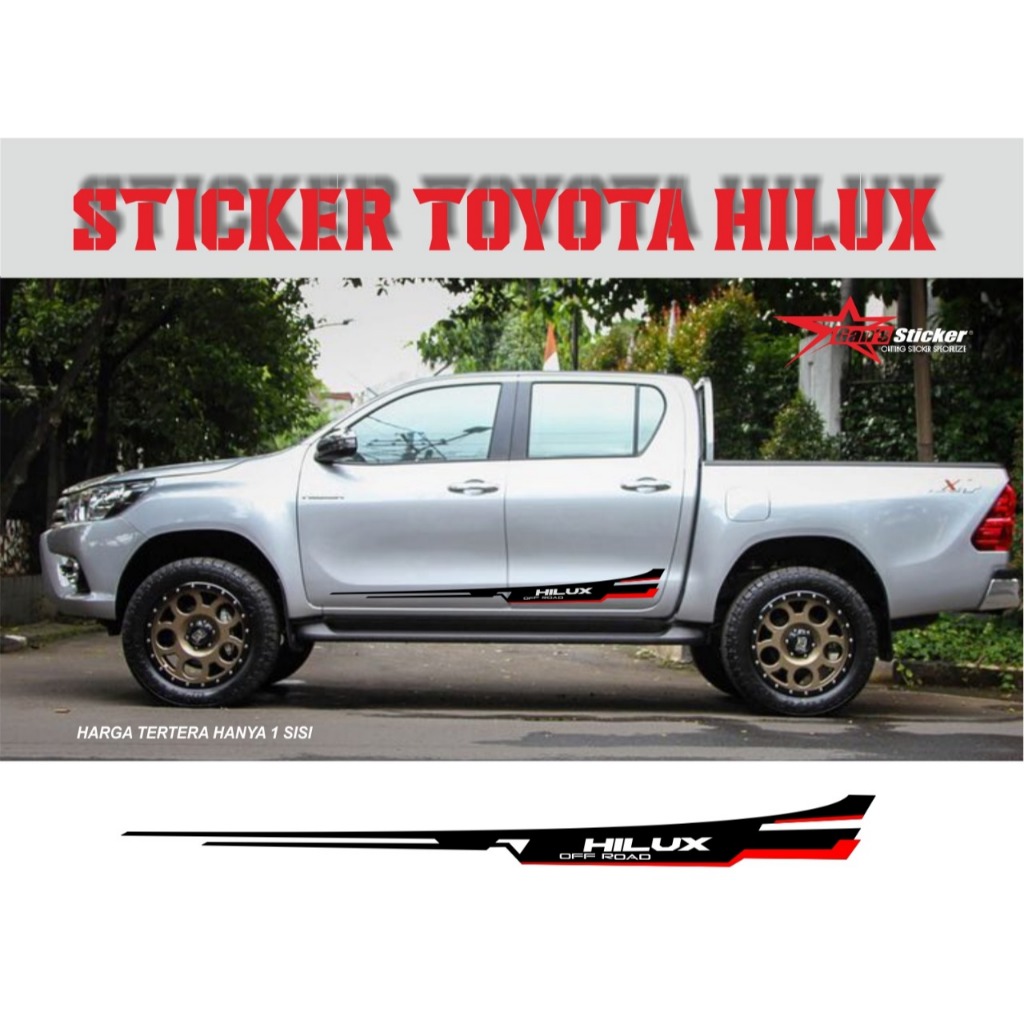Variasi Sticker Mobil Toyota Hilux 2023