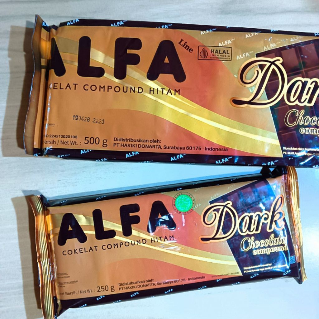 

Alfa Dark Chocolate Compound 250gr / Alfa Dark Chocolate Compound 500gr