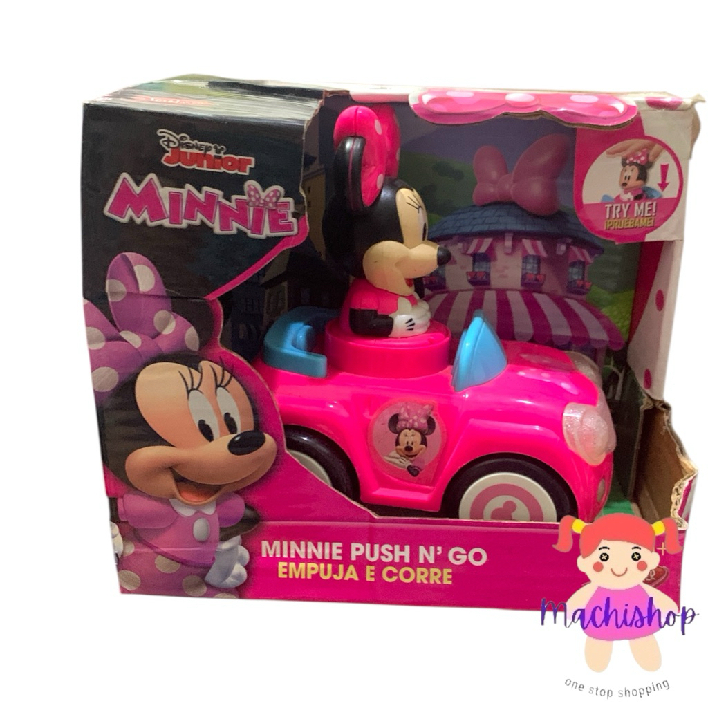 *disney junior minnie push n go mainan diecast
