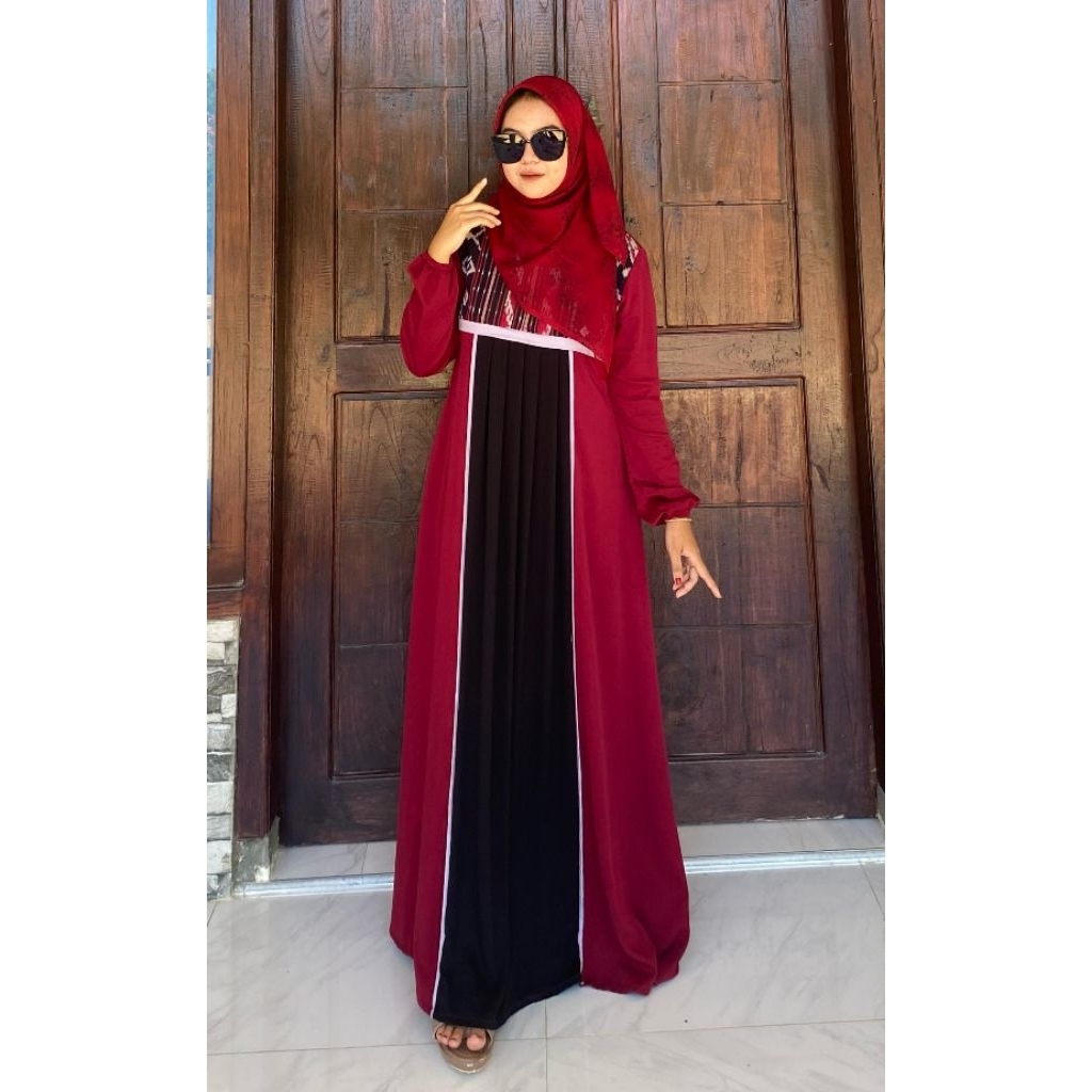 gamis rayon twill uniqlo by Al-ghizar fashion
