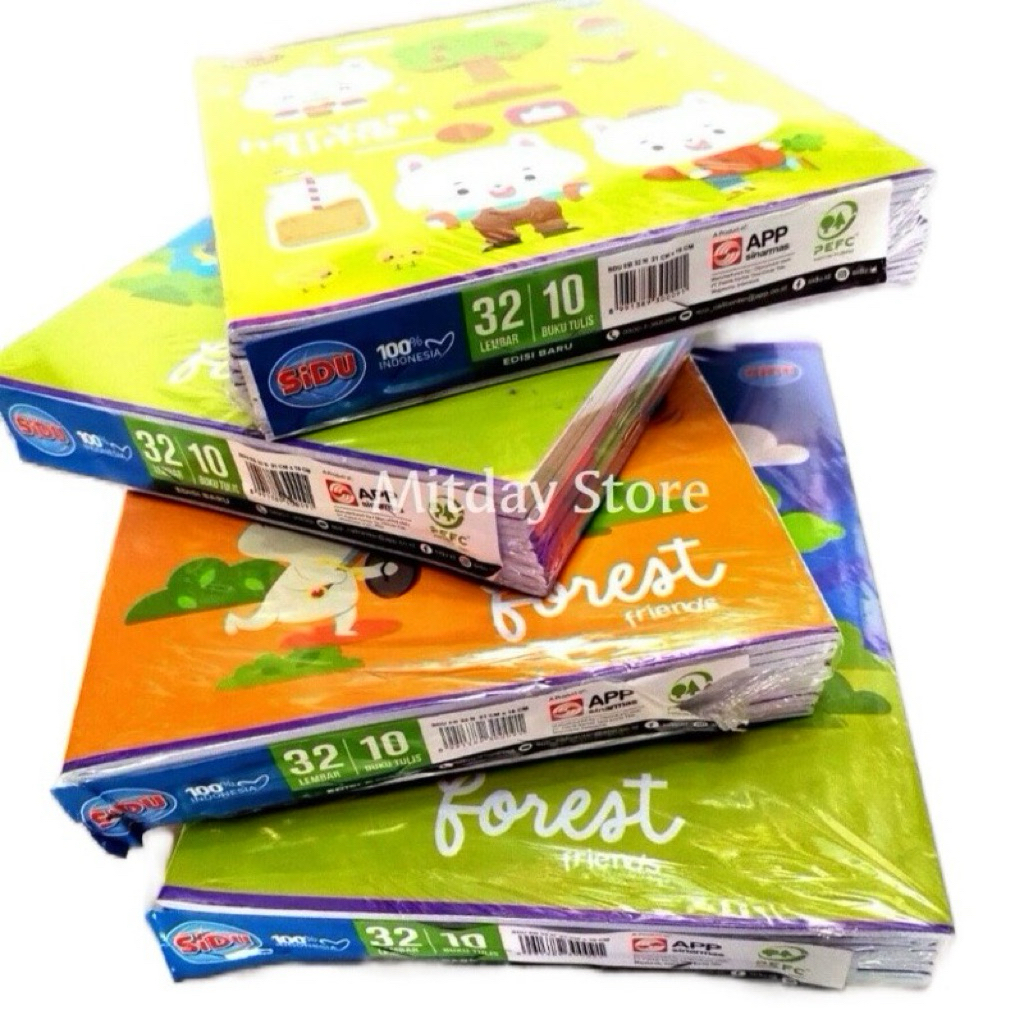 

Buku Tulis Sidu 32Lembar 1pack (isi 10pcs)buku tulis