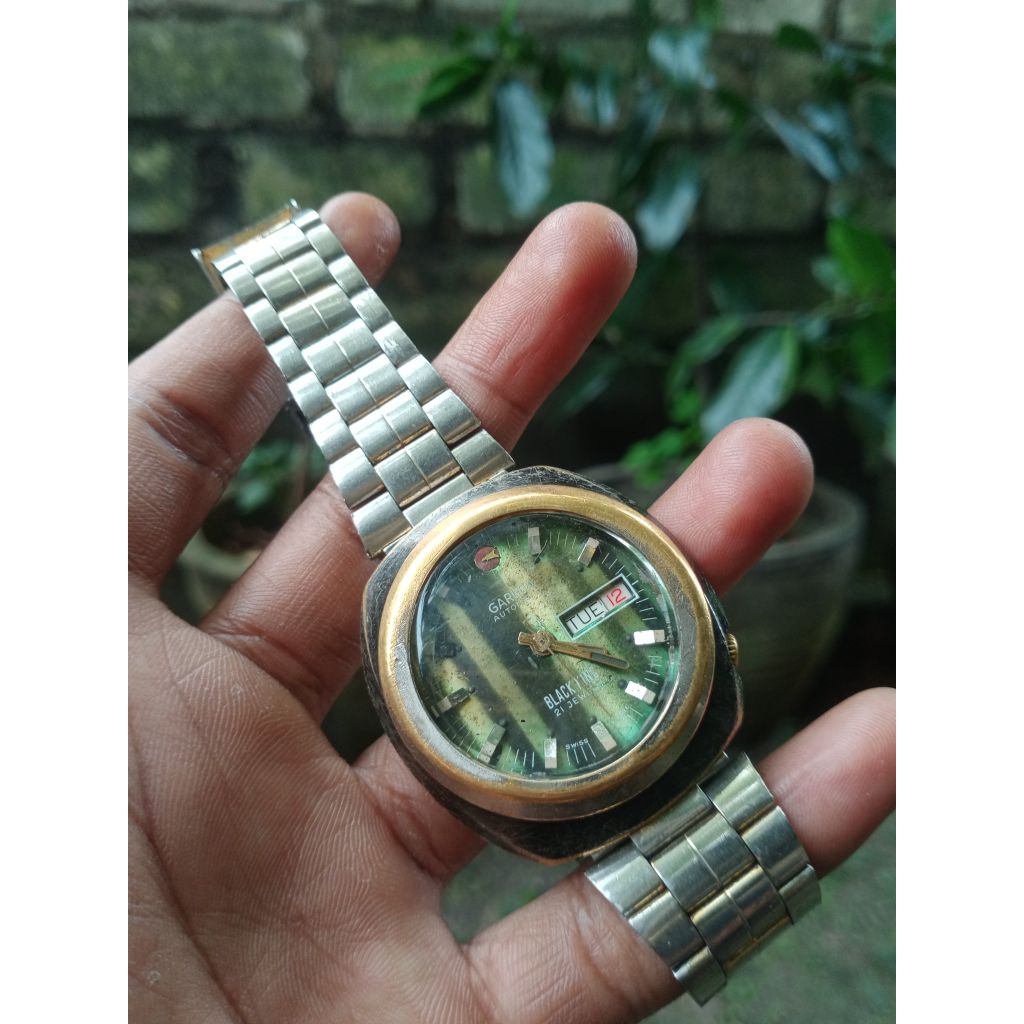 Jam tangan pria ORIGINAL GARUDA SWISS MOVT brand second preloved jam antik manual winding jam tanpa 