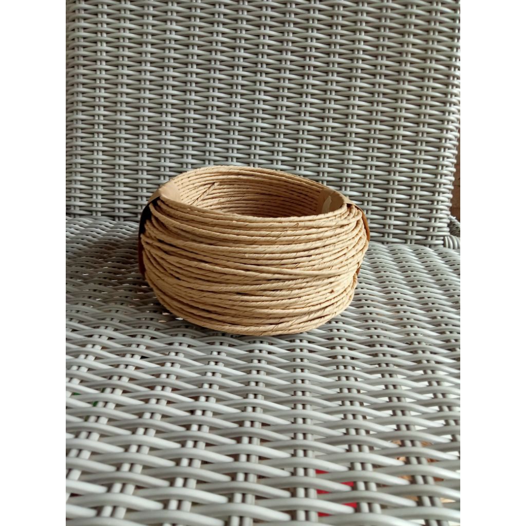 

tali kertas Kraft , tali paperbag paling murah , 3mm ( S3/S6 ) tali loom