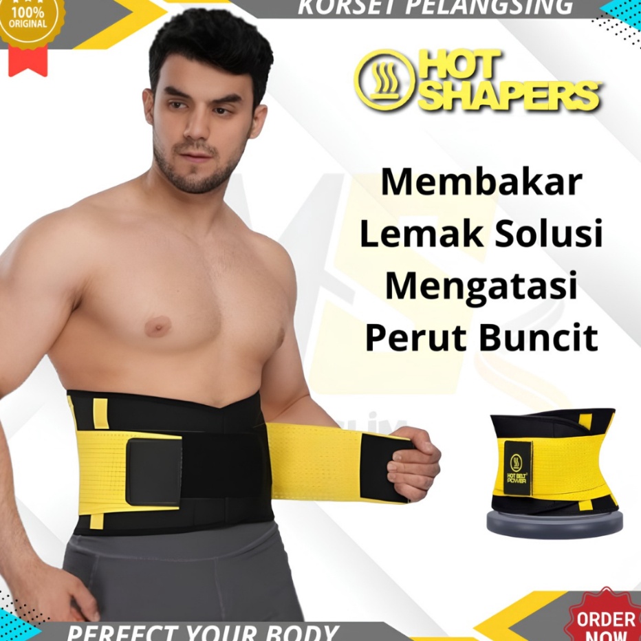 KORSET HOT SHAPERS PRIA PELANGSING PERUT BUNCIT KORSET OLAHRAGA PRIA WANITA KORSET PERUT