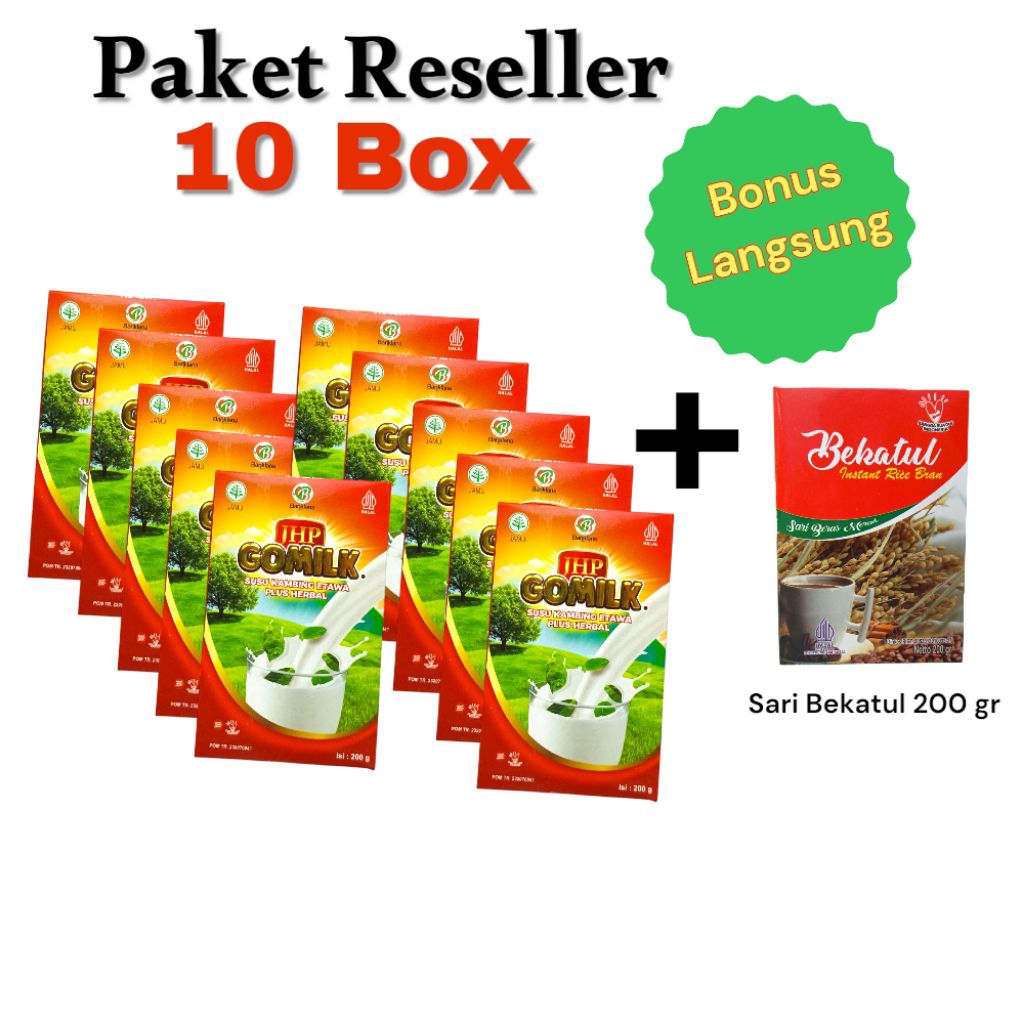 

Paket Reseller Gomilk 10 Box Bonus Sari Bekatul Paket Hemat Susu Gomilk Anak Hingga Dewasa
