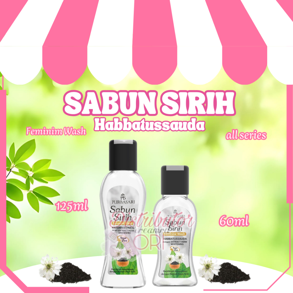 PURBASARI SABUN SIRIH HABBATUSSAUDA | PEMBERSIH MISS V |  60ML DAN 125ML | BPOM | ORIGINAL |